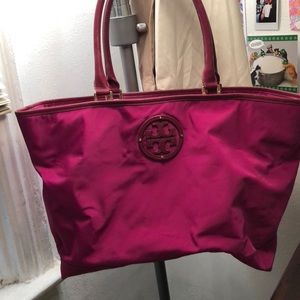 Pink Tory Burch tote